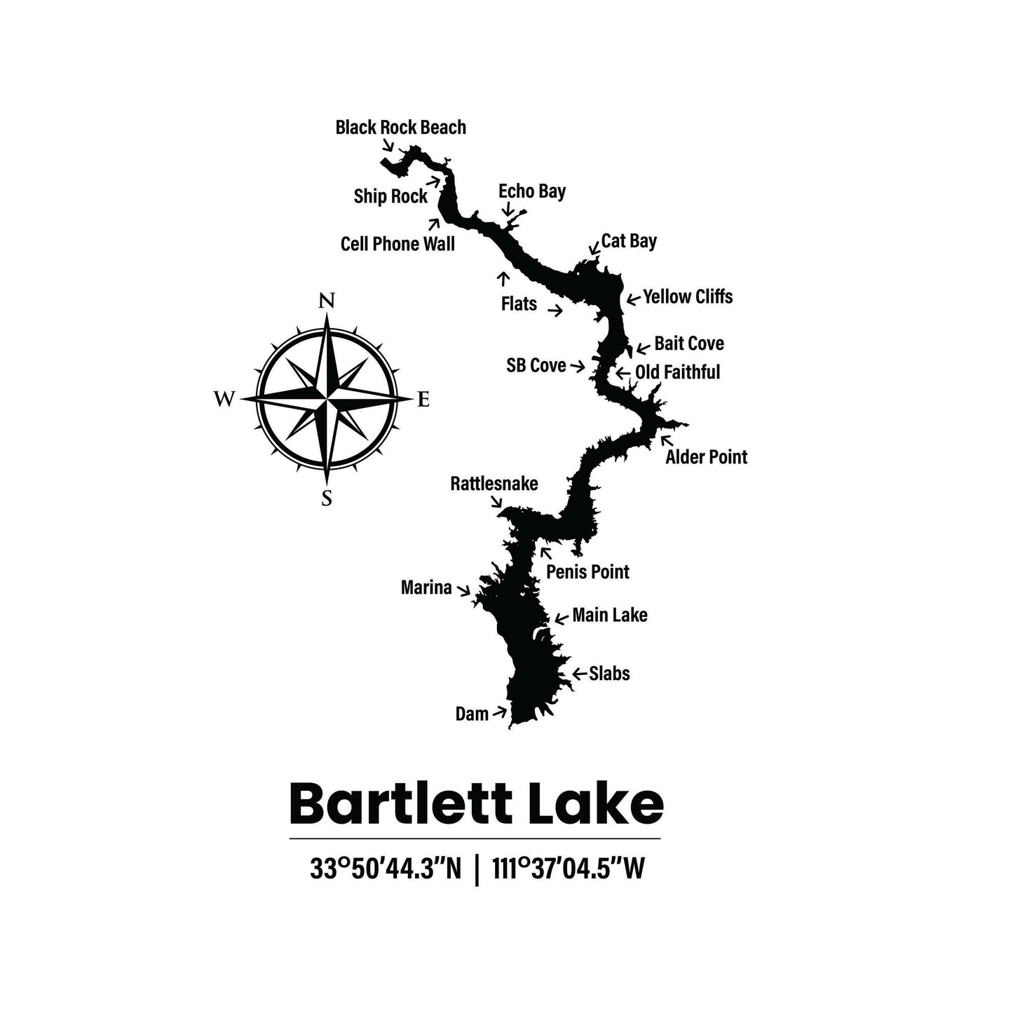 Bartlett Lake Cutting Board