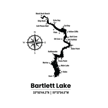 Bartlett Lake Cutting Board